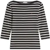 Tommy Hilfiger T-shirt 'NEW CODY' svart / vit