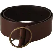 Dolce&Gabbana Läderbälte Brun Cirkulär Spänne