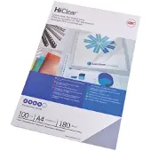 GBC Inbindningsomslag A3 200 mik. transparent | IB7700 HiClear 100st