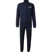 Emporio Armani Träningsoverall mörkblå / vit
