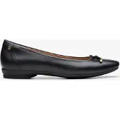 Clarks Candra Ljus Svart Läder Skor