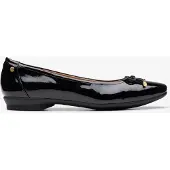 Clarks Candra Ljus Svart Lackskor