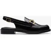 Clarks Straven Sling Svarta Läderskor