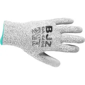 BJZ A-64479 ESD-handske skärtålig Storlek: S Polyeten, Nylon, Elastan, Karboniserade fibrer