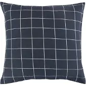 Borg Örngott 60x63 cm - Kreppsängkläder - 100% bomullskrepp - Blå rutor