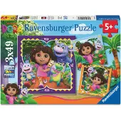Ravensburger Dora Utforskaren-pussel 3 X 49 Bitar