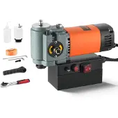 Vevor Magnetisk Borrpress, 1300W Lågprofil Magnetisk Borrmaskin, Lätt Portabel Magnetisk Borrmaskin med Kylanordning och Överbelastningsskydd, Magnetisk Press för utrustningsinstallation, Industri