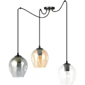Valotorni Glas pendellampa Starla LIGHTING, dimbar, Svart, Vardagsrum / matsal, Glas, Modern, Pendellampa