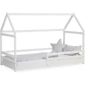 Homestyle4u Hussäng - 90x200 Cm - Med skyddskant - Vit
