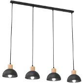 Emibig Hänglampa Seco LIGHTING, dimbar, Svart, Vardagsrum / matsal, Metall, Pendellampa