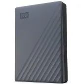 Western Digital WD My Passport WDBY3J0060BGY - Hårddisk - krypterat - 6 TB - extern (portabel) - USB 3.2 Gen 1 - 256 bitars AES - silikongrå