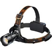 Superfire HL71 pannlampa ficklampa, 500 lm, USB, 5 lägen