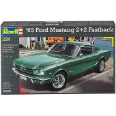 Revell 1965 Ford Mustang 2+2 Fastback, Monteringssats, Modellsuperbil, 1:24, 1965 Ford Mustang 2+2 Fastback, Plast, Mellanliggande