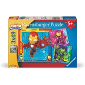 Ravensburger Iron Man & His Awesome Friends Pussel 3x49 Bitar,