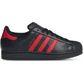 Adidas Låg sneaker 'Superstar II' röd / svart