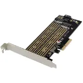 Microconnect - Gränssnittsadapter - M.2 - M.2 NVMe Card - PCIe 3.0 x4, SATA 6Gb/s - svart