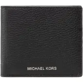 Michael Kors för män. 39S0LHDF1L Hudson smal plånbok i svart kornigt läder (OSFA), Casual