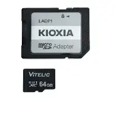 INF Micro SD-kort med fodral Svart 64 GB