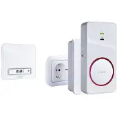M-E Modern-Electronics 41152 Trådlös gong Komplett set Belyst