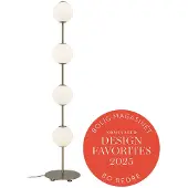 UMAGE Golvlampa , Audrey, dimbara, Guld / mässing, Vardagsrum, Metall, Design