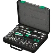 Wera 8100 SC 2 Zyklop Hylsnyckelsats metrisk 1/2 37 delar 05003645001