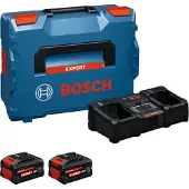 Bosch Starter-set 2x Exba18v-80 Batteriladdare