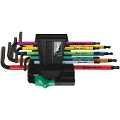 Wera Insexnycklar BlackLaser Multicolour 957/9; TX8-TX40; 9 st.
