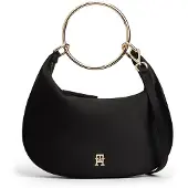 Tommy Hilfiger Satin Bracelet Handle Hobo Bag