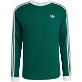 Adidas Originals T-shirt '3-STRIPES LONGSLEEVE' gran / vit