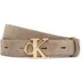 Calvin Klein Suede Monogram Buckle Belt