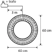 Luca Lighting Julhänge Ljusslinga Silver 60cm inkl. LED IP44 - Nawa
