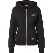 EA7 för kvinnor. 7W001044_AF12482 Sweatshirt Evolution svart (M), Deportivo, Polyester