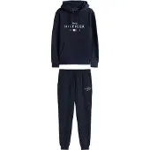 Tommy Hilfiger Träningsoverall marinblå / röd / vit