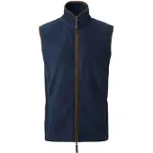 Premier Artisan Fleece Gilet för män (Marinblått/brun)