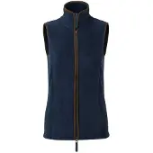 Premier Kvinnor/Damer Artisan Fleece Gilet (Marinblått/brun)