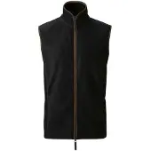 Premier Artisan Fleece Gilet för män (Svart/brun)
