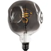 LUEDD E27 dimbar LED-lampa spiralglödtråd G125 spegelsilver 4W 75 lm 1800K