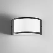 In.tec® Vägglampa utomhus Austin, dimbar, Svart, Aluminium / grå / zink, Modern, Utomhusvägglampa