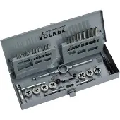 Volkel Handgängtapp och gängsnitt, set M3-M12 31 DELAR, METRISK