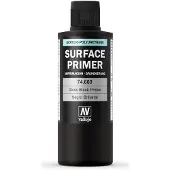 Vallejo 74.660, Primer grundfärg, Metall, Polyvinylklorid (PVC), Trä, Färdigblandad, Svart, Glans, 200 l