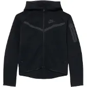 Nike Sweatjacka 'TCH FLC' mörkgrå / svart