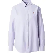 Ralph Lauren för kvinnor. 211970736506 Ikonisk lila skjorta (M), Casual, Bomull, Klassisk, Lång ärm