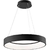 LUCE Design Pendellampa Noah, Svart, Vardagsrum / matsal, Aluminium / grå / zink, Modern