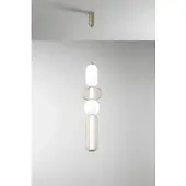 LUCE Design Pendellampa Inkas, Mässing / guld, Vardagsrum / matsal, Glas