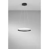 LUCE Design Pendellampa Axis, Svart, Vardagsrum / matsal, Metall, Modern