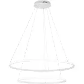 LUCE Design Pendellampa Axis, Vitt / opal, Vardagsrum / matsal, Metall, Modern