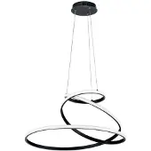 LUCE Design Pendellampa Coaster, Svart, Vardagsrum / matsal, Aluminium / grå / zink, Modern
