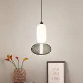 LUCE Design Pendellampa Inkas, Svart, Vardagsrum / matsal, Glas