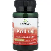 Swanson Health Krillolja, Maximal styrka, 30 mjuka kapslar