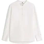 Tommy Hilfiger Oversized Fit Lace Trim Shirt WiTH Linen